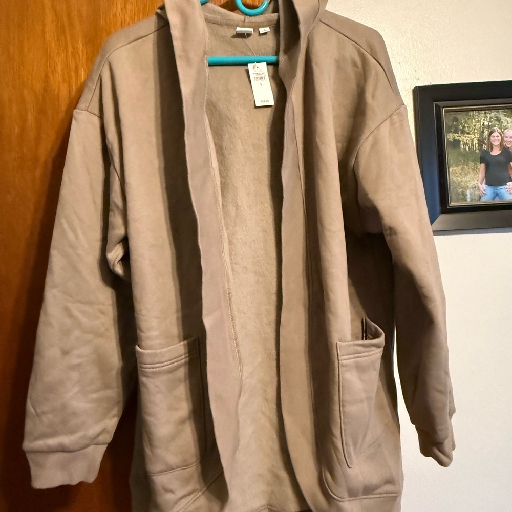 GAP Tan Hooded Cardigan